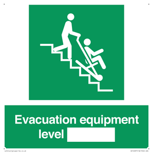 Evacuation equipment level